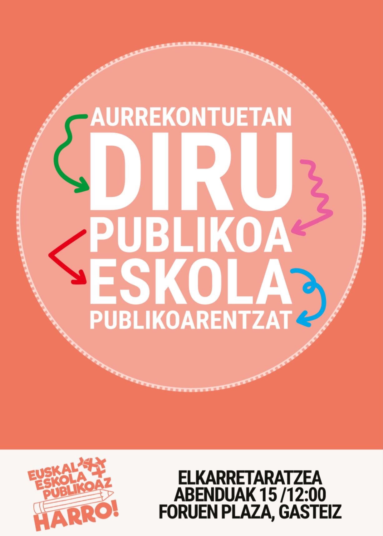 Asko gara! Defenda dezagun denona den hezkuntza: PUBLIKOA!
