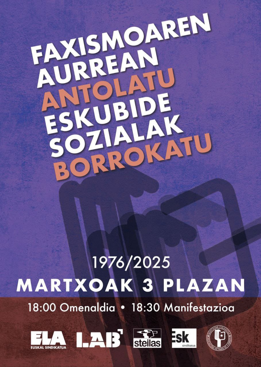 #Martxoak3 manifestazioa. Ibilbide berria