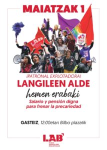 El 1º de MAYO: …A la calle!!