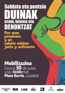 ¡Movilízate por pensiones y un salario mínimo  dignos!