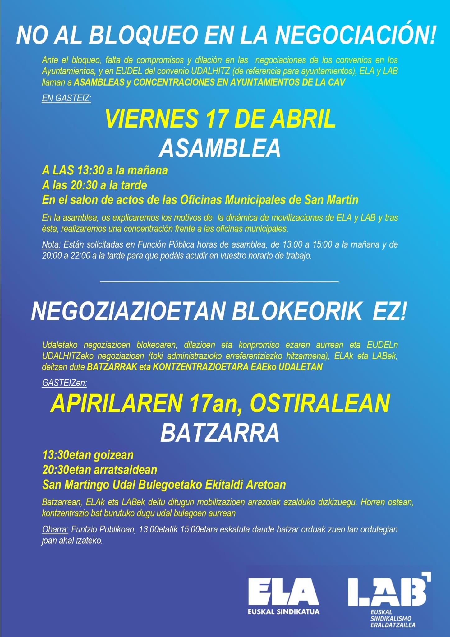 APIRILAK 17: KONTZENTRAZIO – BATZARRA