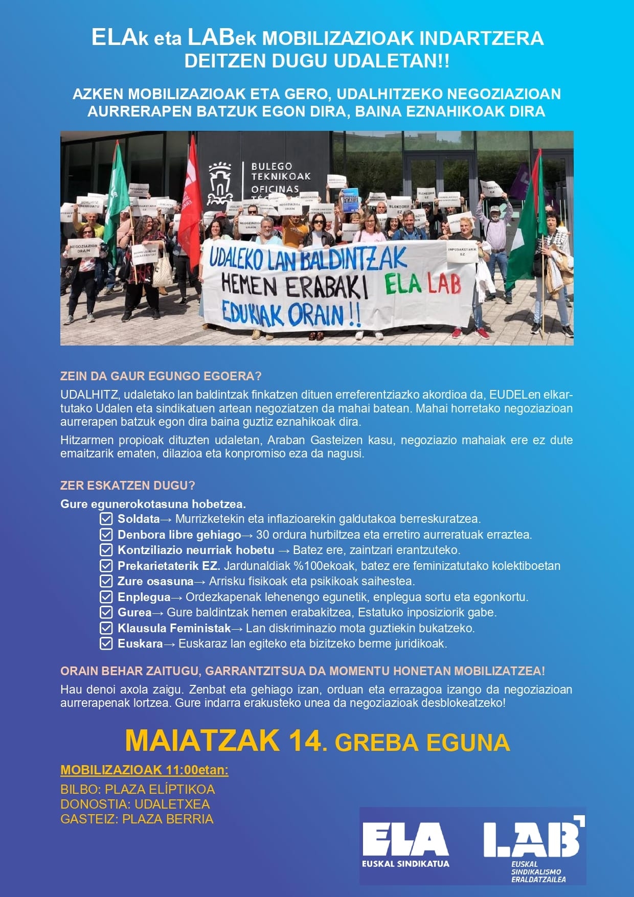 M14KO GREBAREKIN BAT EGITERA ANIMATZEN DITUGU GUZTIAK!
