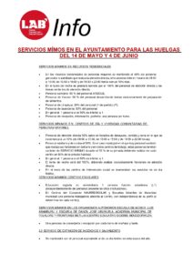 14 DE MAYO, HUELGA