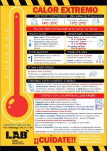 Medidas por CALOR en centros de trabajo